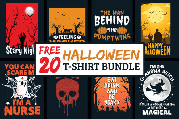 Free 20 Halloween T-shirt Bundle: A Real Stitch Test