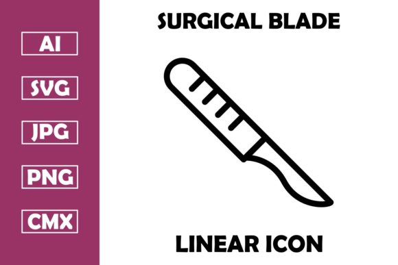 Medical Blade Vector Line Icon: A Designer’s Review for Real Embroidery Use