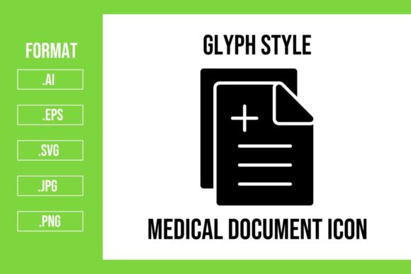 Medical Document Glyph Icon: A Designer's Embroidery Review