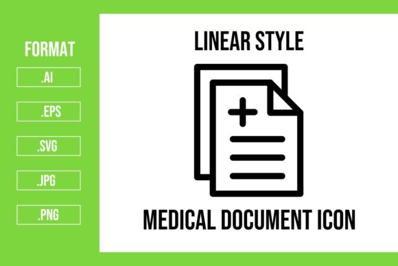 Medical Document Icon: Embroidery Design Review