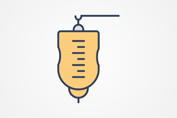 Medical Drip Line Filled Icon: Embroidery Design Review