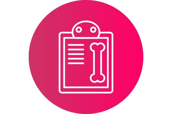 Medical File Line Circle Gradient Icon: A Designer’s Review