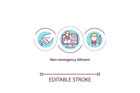 Non Emergency Ailment Concept Icon: Embroidery Review