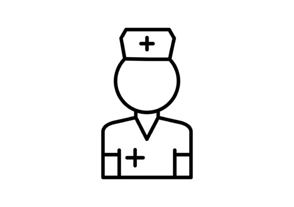Nurse Line Icon Design