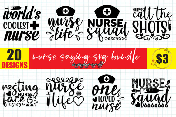 Nurse Saying SVG Bundle